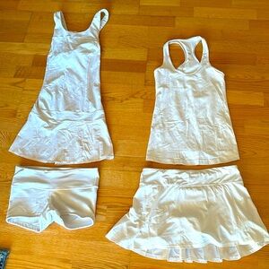 Lululemon white Tennis bundle